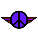 download Wings Of Peace 2 Color clipart image with 225 hue color