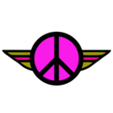 download Wings Of Peace 2 Color clipart image with 270 hue color