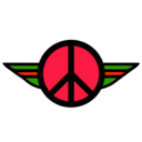 download Wings Of Peace 2 Color clipart image with 315 hue color