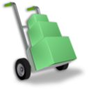 download Hand Truck clipart image with 90 hue color