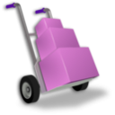 download Hand Truck clipart image with 270 hue color