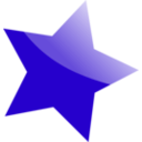 download Blue Star clipart image with 45 hue color