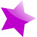 download Blue Star clipart image with 90 hue color