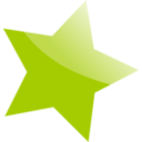 download Blue Star clipart image with 225 hue color