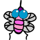 download Fly clipart image with 270 hue color