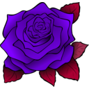 download Rosa Rose clipart image with 270 hue color