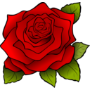 download Rosa Rose clipart image with 0 hue color