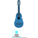 download Puerto Rican Cuatro clipart image with 180 hue color