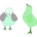 download Chickens 001 Figure Color clipart image with 90 hue color