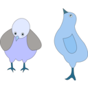 download Chickens 001 Figure Color clipart image with 180 hue color
