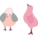 download Chickens 001 Figure Color clipart image with 315 hue color
