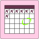 download Calendar clipart image with 90 hue color