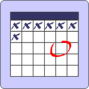 download Calendar clipart image with 0 hue color