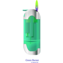 download Green Burner 01 clipart image with 45 hue color