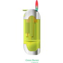 download Green Burner 01 clipart image with 315 hue color