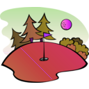 download Golf Course clipart image with 270 hue color