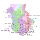 download Usa Canada Time Zone Map clipart image with 225 hue color