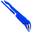 download Pipe Wrench clipart image with 225 hue color