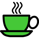 download Coffee Cup Icon clipart image with 90 hue color