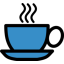 download Coffee Cup Icon clipart image with 180 hue color