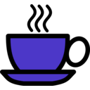 download Coffee Cup Icon clipart image with 225 hue color