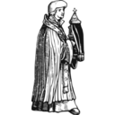Medieval Priest With Sacrament