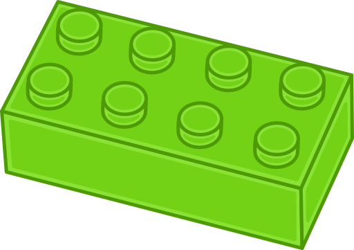 Green Lego Brick