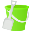 download Bucket clipart image with 45 hue color