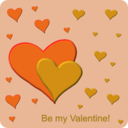 download Be My Valentine clipart image with 45 hue color