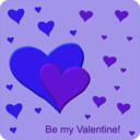 download Be My Valentine clipart image with 270 hue color