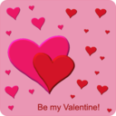 download Be My Valentine clipart image with 0 hue color