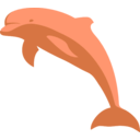 download Delphin Delfin Dolphin clipart image with 180 hue color