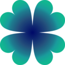 download Four Leaf Clover clipart image with 90 hue color