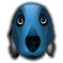 download Dog Head clipart image with 180 hue color