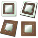 download Cpu Central Processing Unit clipart image with 270 hue color