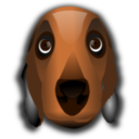 download Dog Head clipart image with 0 hue color