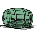 download Large Barrel clipart image with 90 hue color