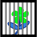 download Flower Behind Bars clipart image with 90 hue color