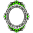 download Oval Frame clipart image with 45 hue color