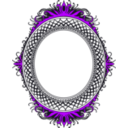 download Oval Frame clipart image with 225 hue color