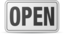 Open Sign Plastic