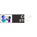 download Code Story Logo clipart image with 180 hue color