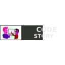 download Code Story Logo clipart image with 270 hue color
