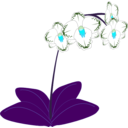download Orchid clipart image with 135 hue color