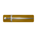 download Longsword clipart image with 0 hue color