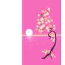 download Sakura clipart image with 90 hue color