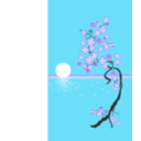 download Sakura clipart image with 315 hue color