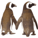 download Tux Love clipart image with 180 hue color