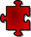 Red Jigsaw Piece 07