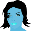 download Beauty No14 Expectation clipart image with 180 hue color